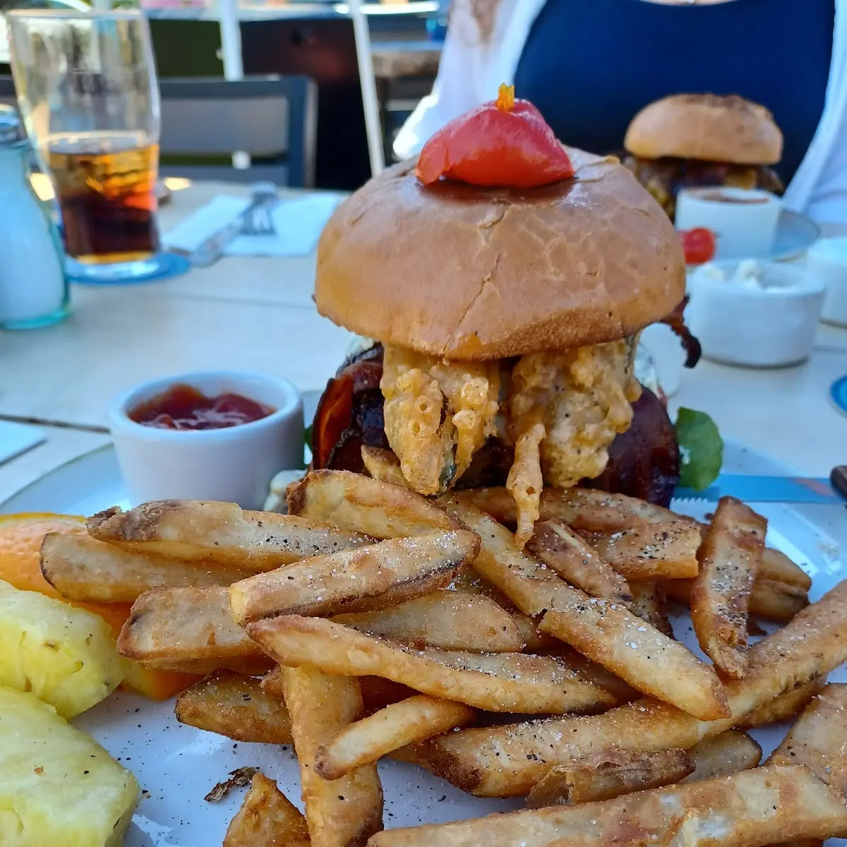 Dragon Buger and Fries