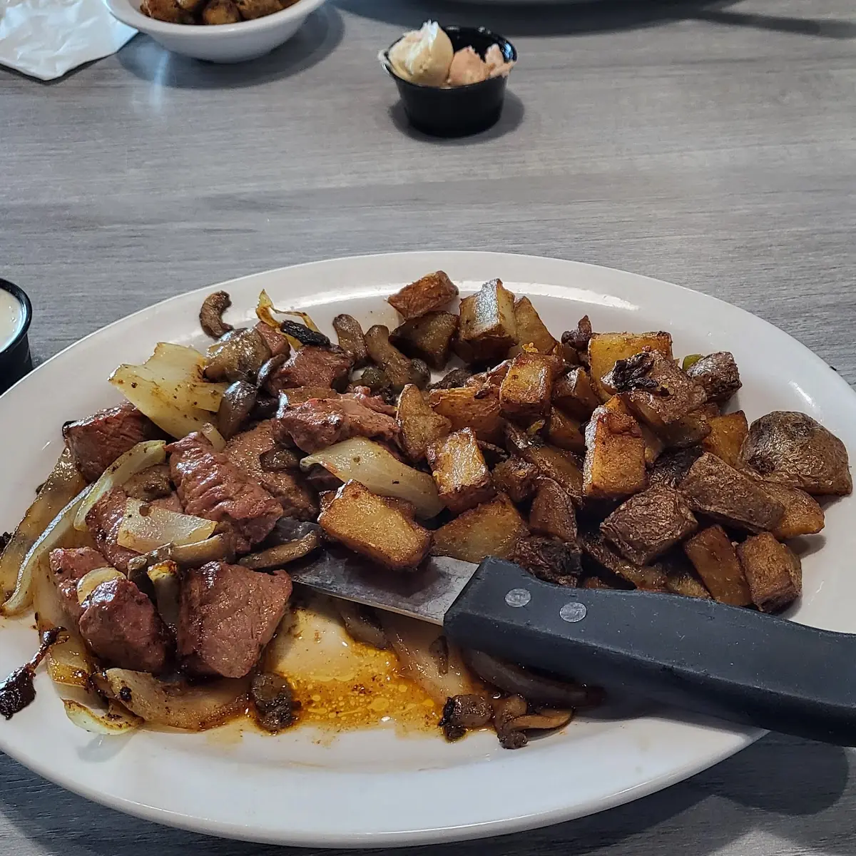 Steak Tips Breakfast