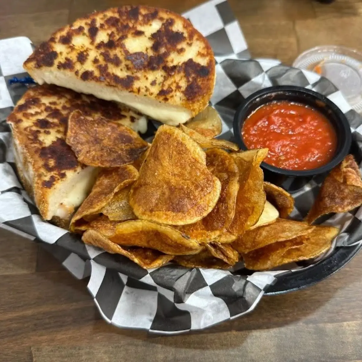 Grilled Cheese with Potato Chips