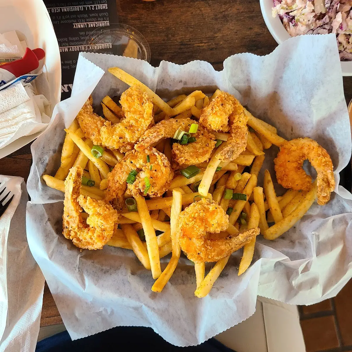 Fried Shrimp and Fries