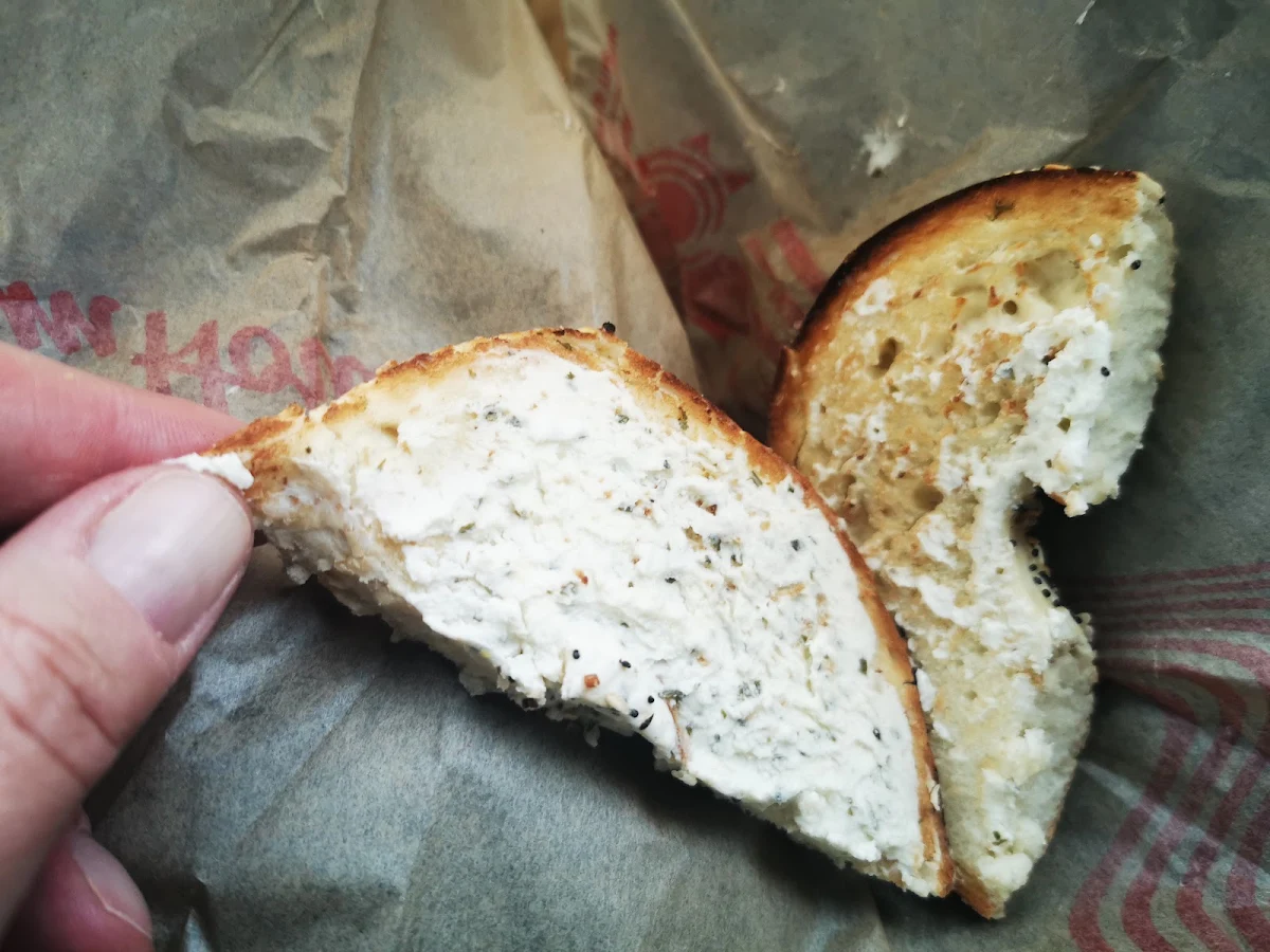 Bagel with Cream Cheese, Tim Hortons