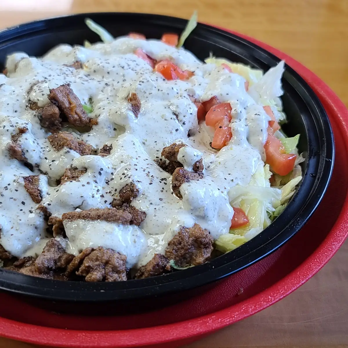 Steak Bowl with White Sauce