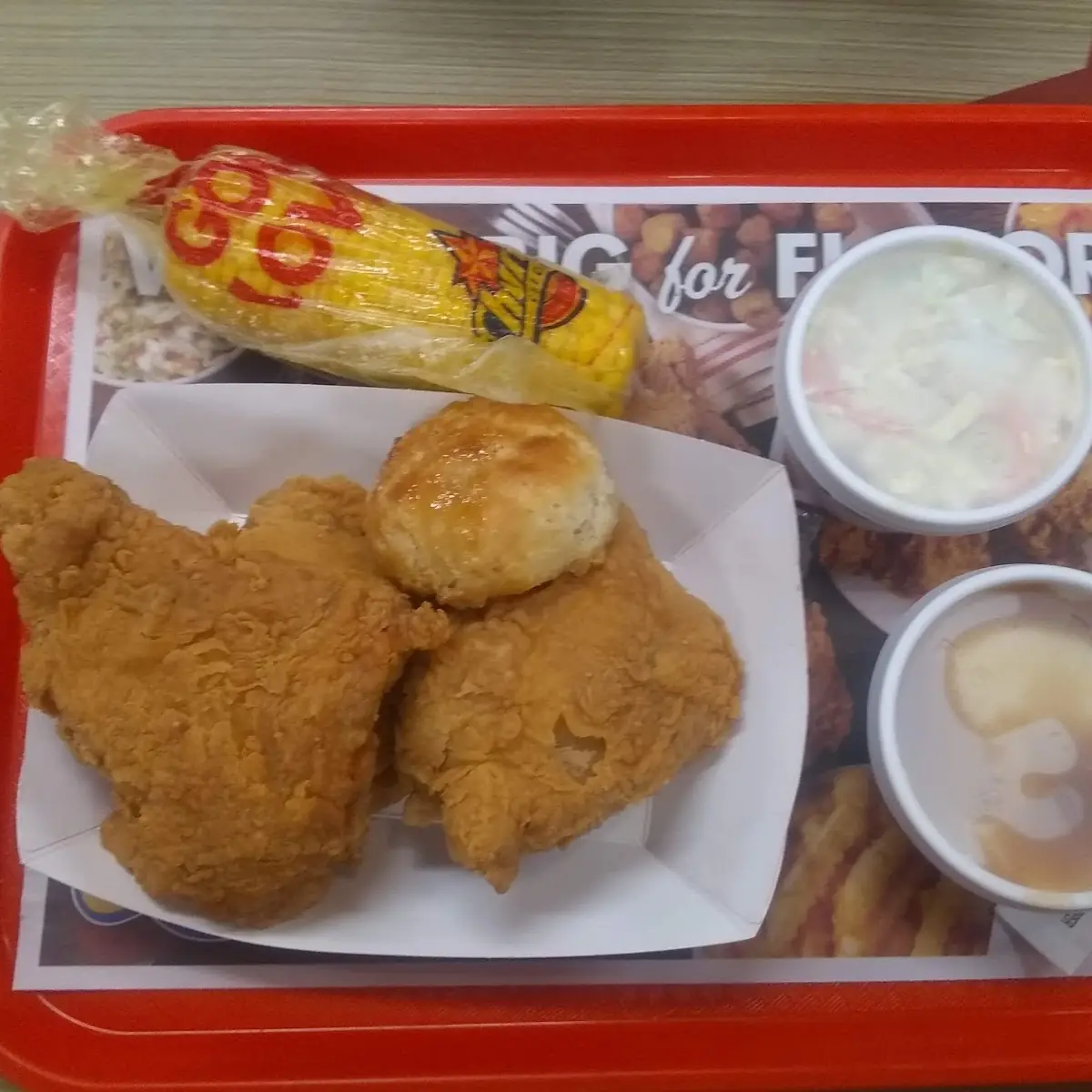 Fried Chicken Corn and Two to S