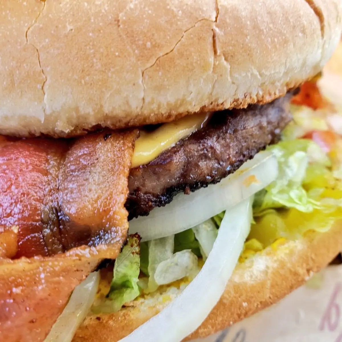 Green Chile Bacon Cheese Lotaburger