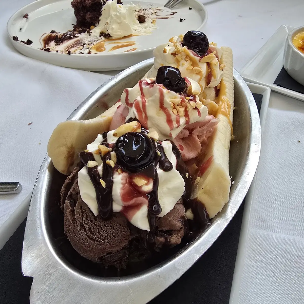 Banana Split Ice Cream Sundae