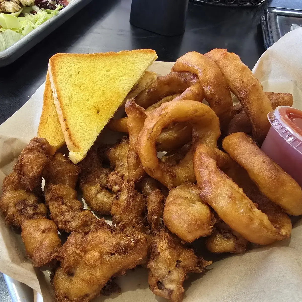 Ale Battered Onion Rings Basket