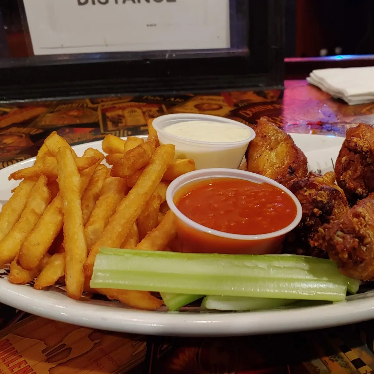 Buffalo Wings and Fries