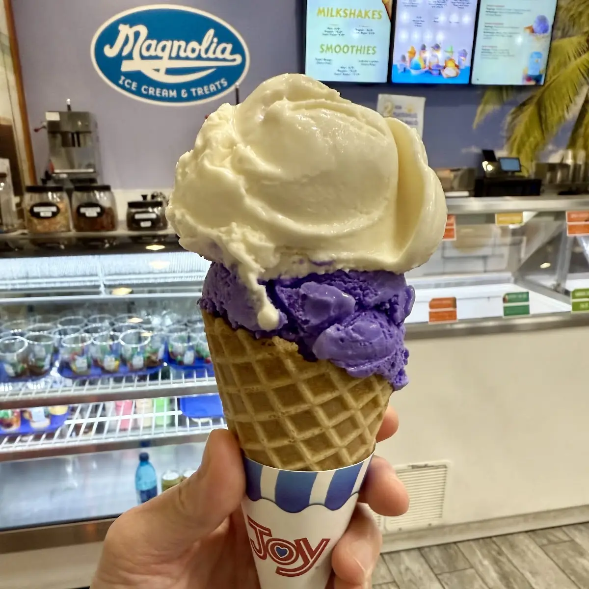 Ube Waffle Cone