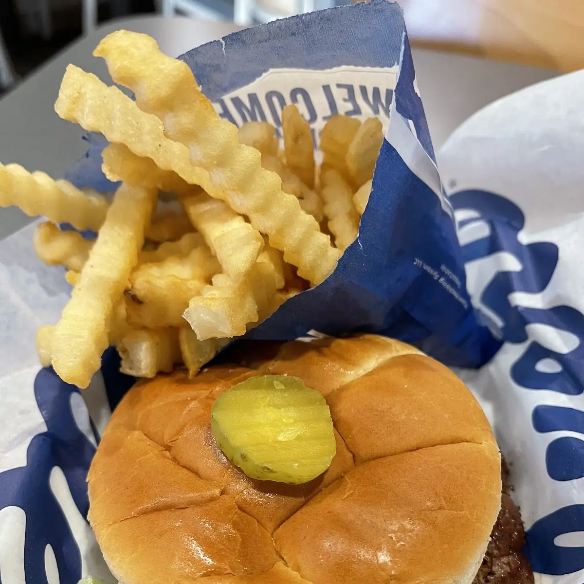 Double Bacon Burger Deluxe Basket