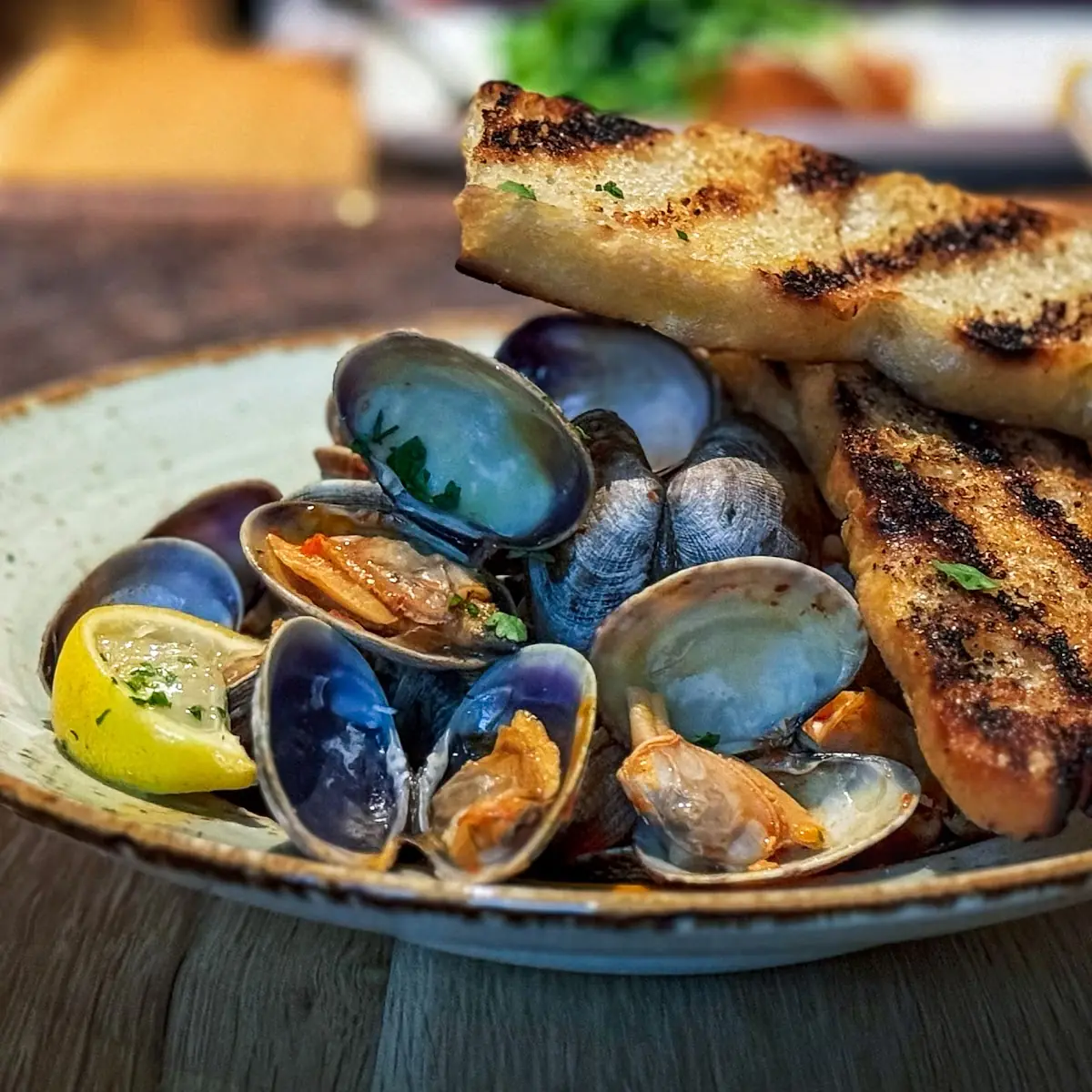 Pan Seared Clams