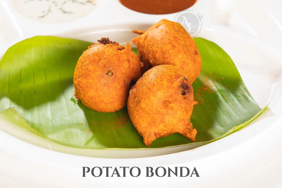 Potato Bonda, Annalakshmi Mississauga - South Indian Vegetarian Restaurant