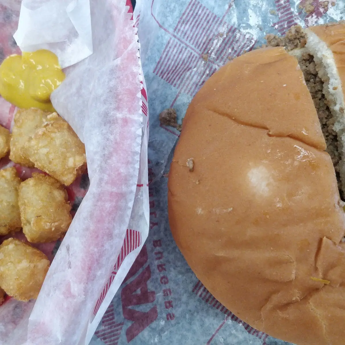 Nuway and Tater Tots