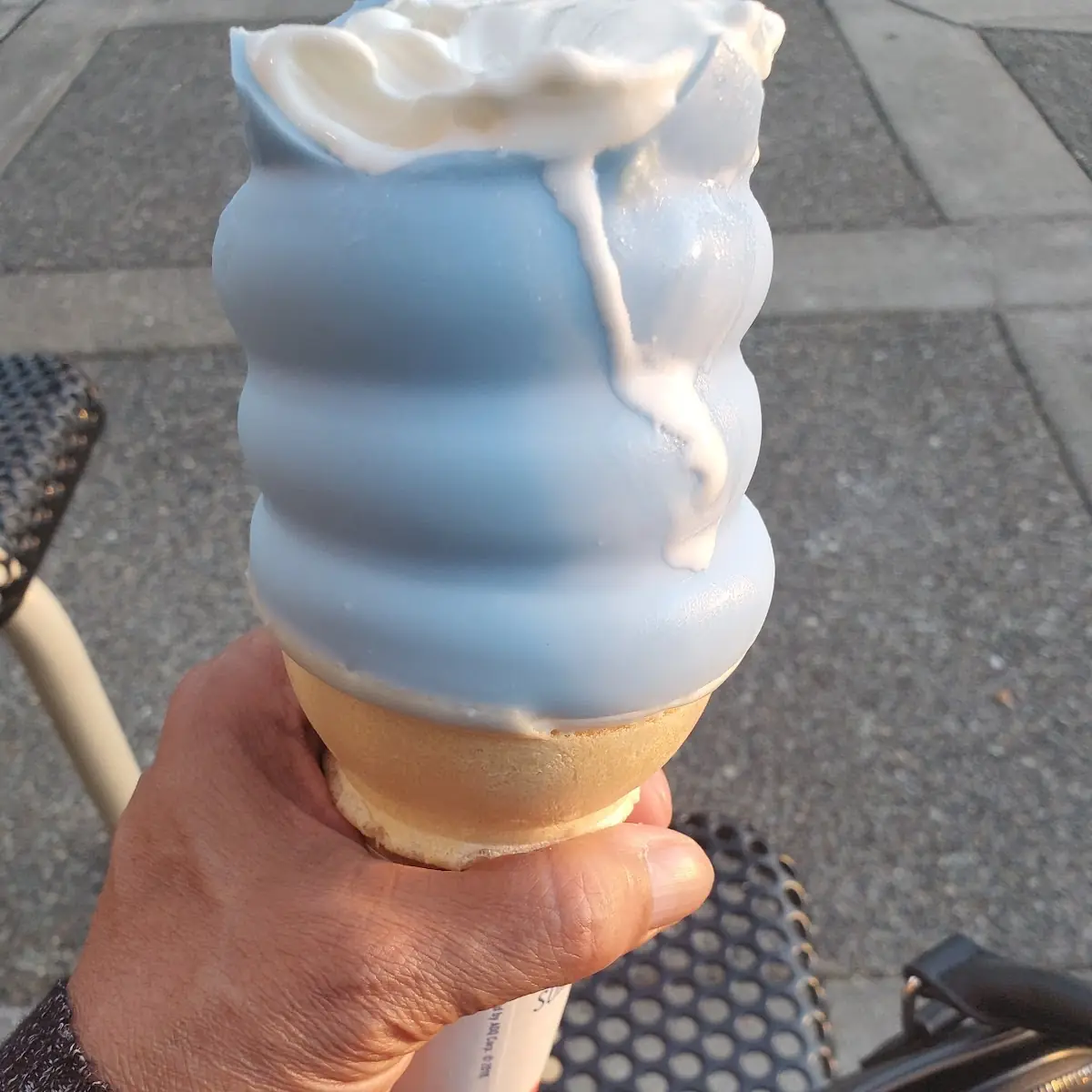 Cotton Candy Dipped Vanilla Cone