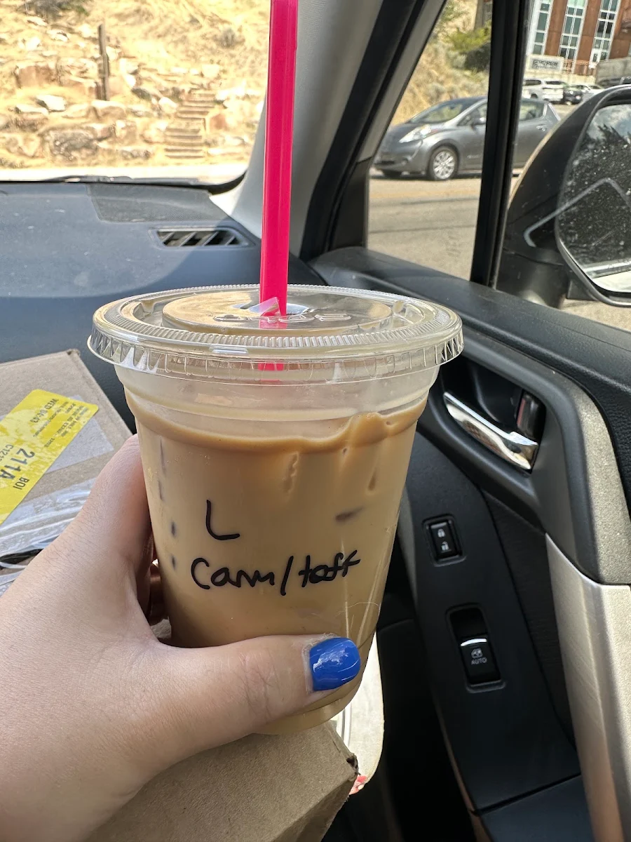 Iced Caramel Toffee Nut Latte