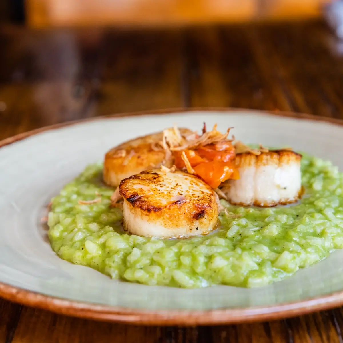 Seared Scallops Risotto