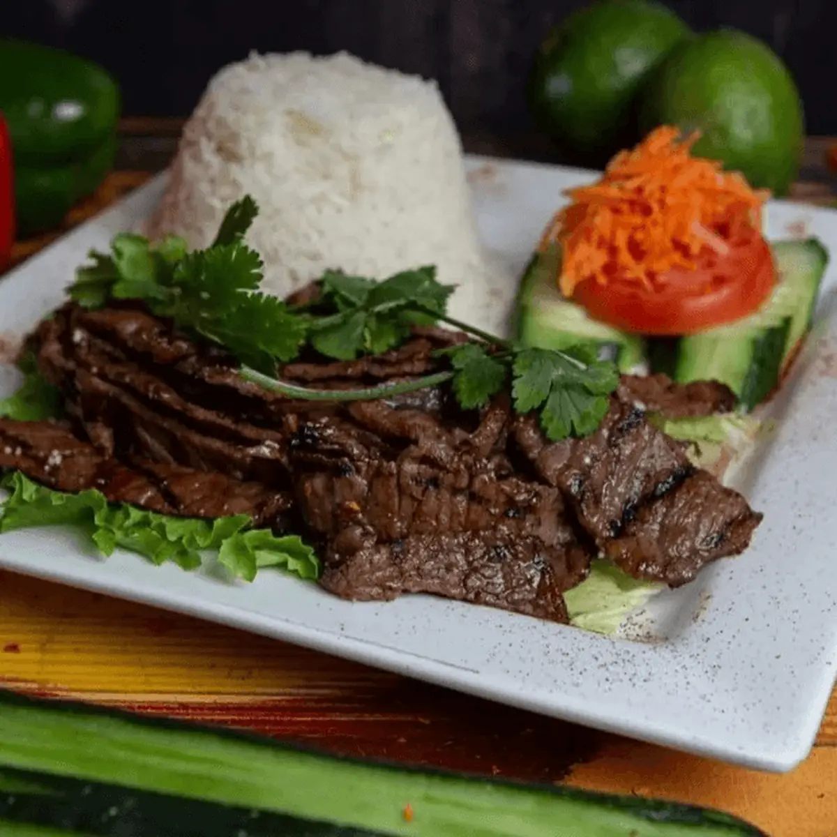 Grilled Beef Plate Com Bo Nuong