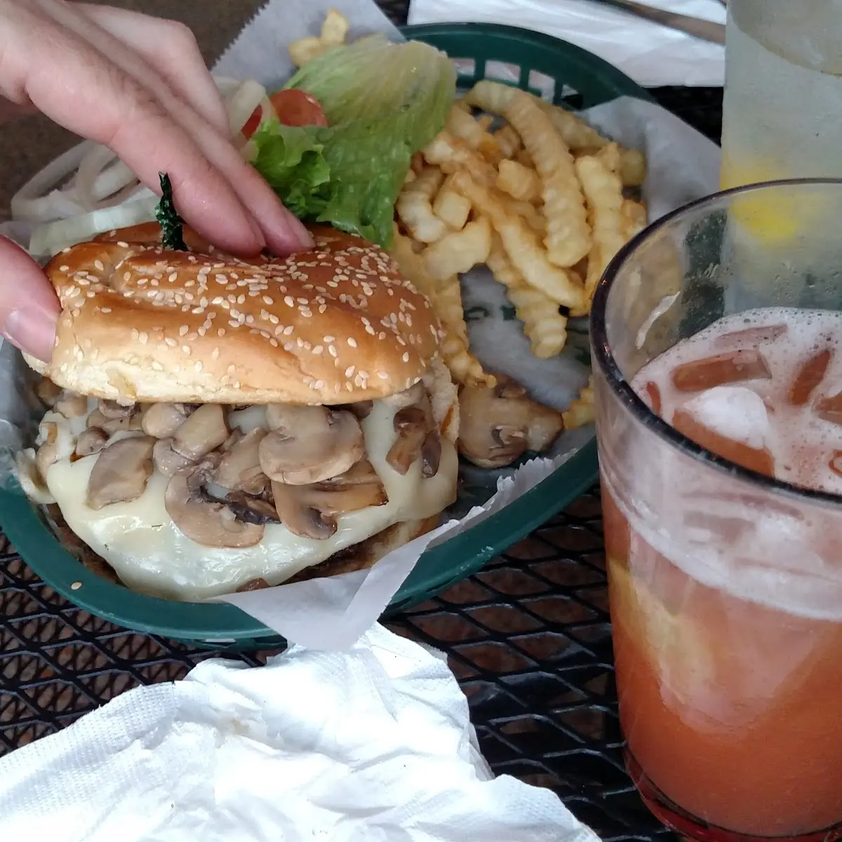 Swiss Mushroom Burger