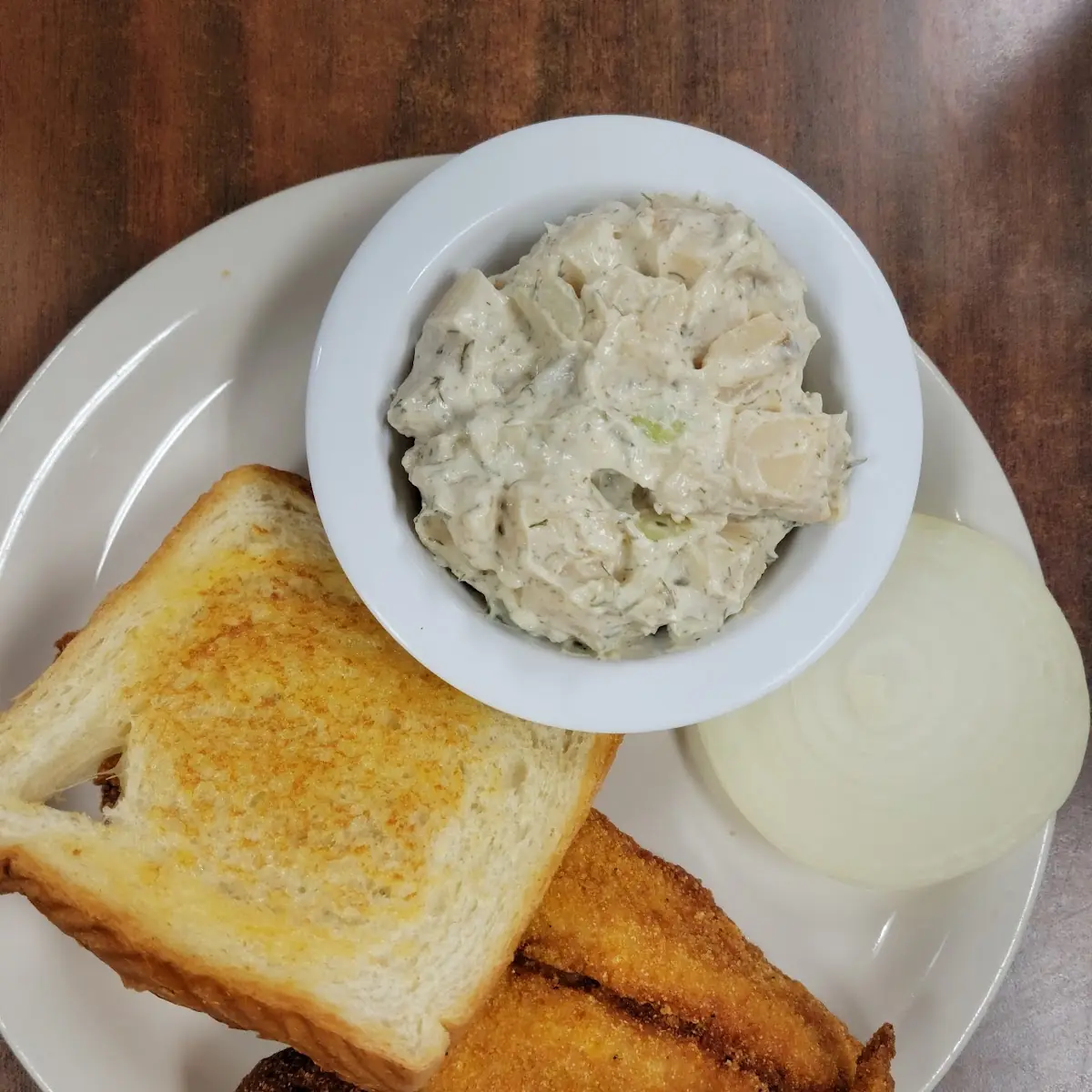 Catfish Filet with Potato Salad
