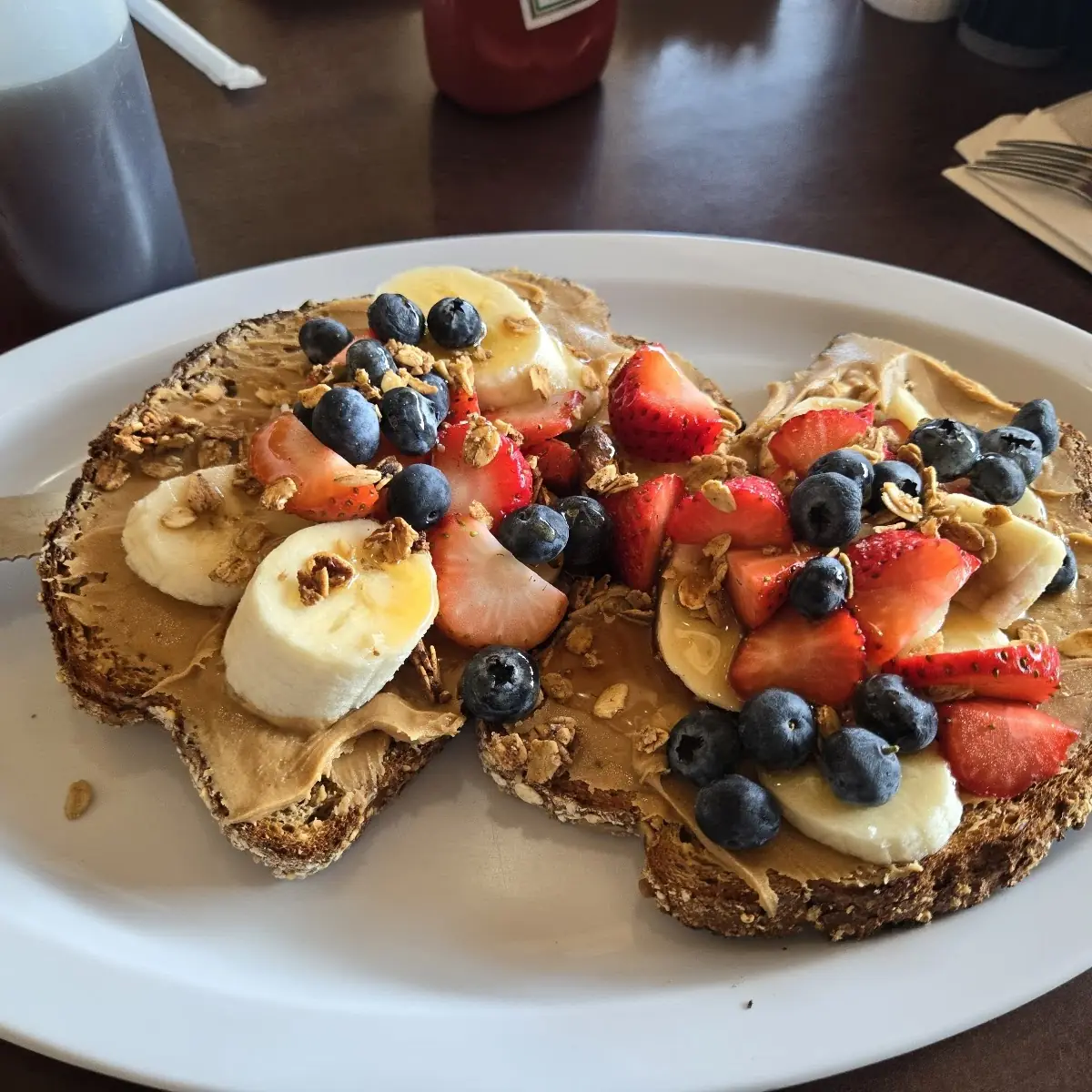 Peanut Butter Fruit Toast