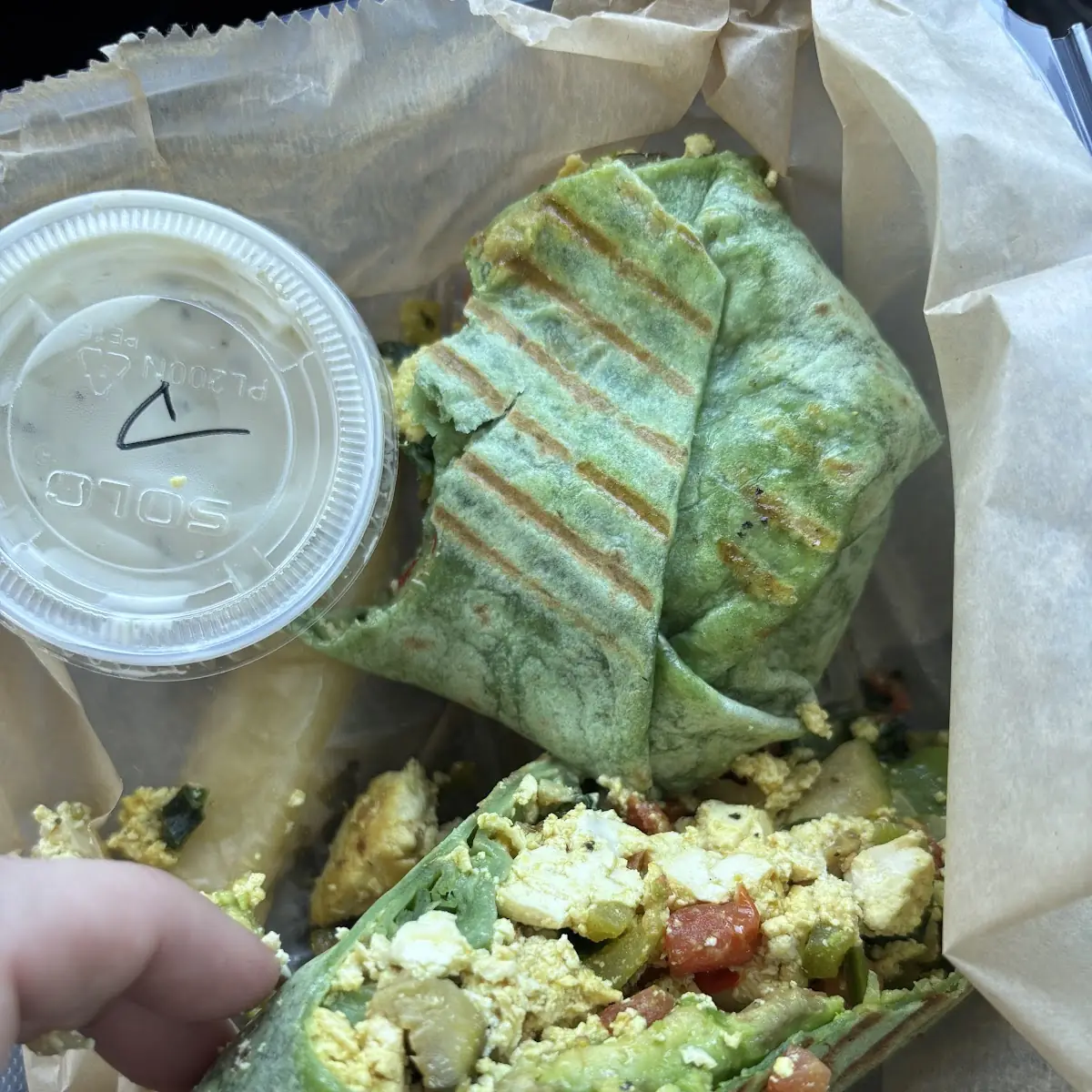 Tofu Scramble Wrap