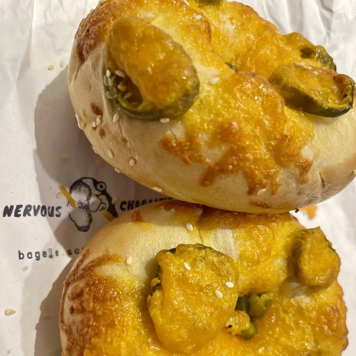 Jalapeño Cheddar Bagels