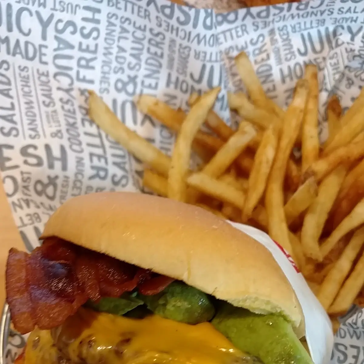 Bacon Double Cheeseburger with Guacomole
