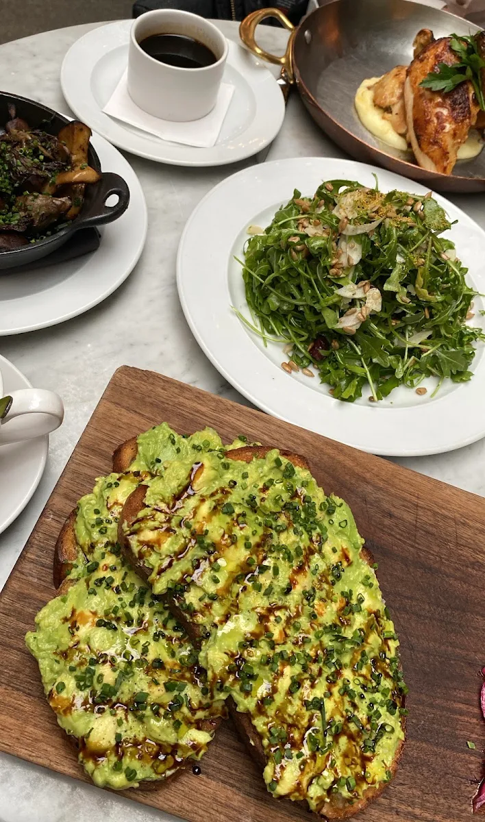 Avocado Toast, RH Courtyard Restaurant at RH Toronto