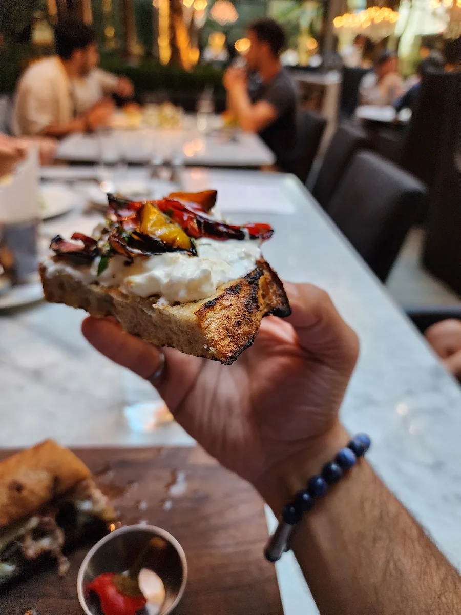 Burrata Caprese Panini, RH Courtyard Restaurant at RH Toronto