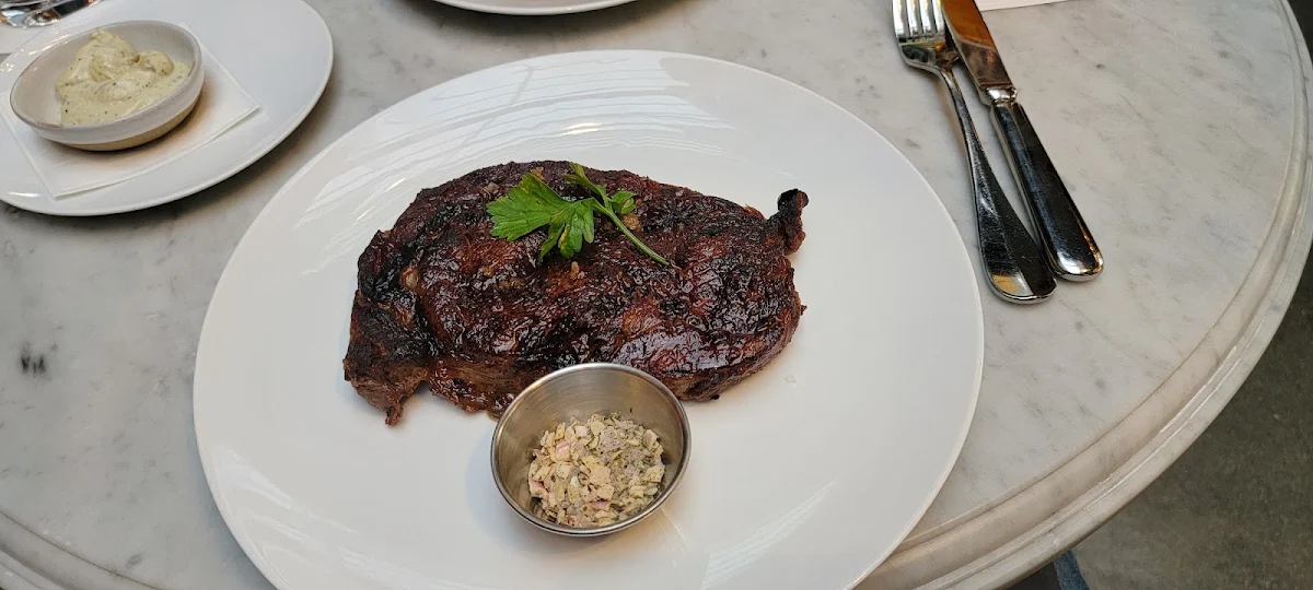 Charred Ribeye Steak, RH Courtyard Restaurant at RH Toronto