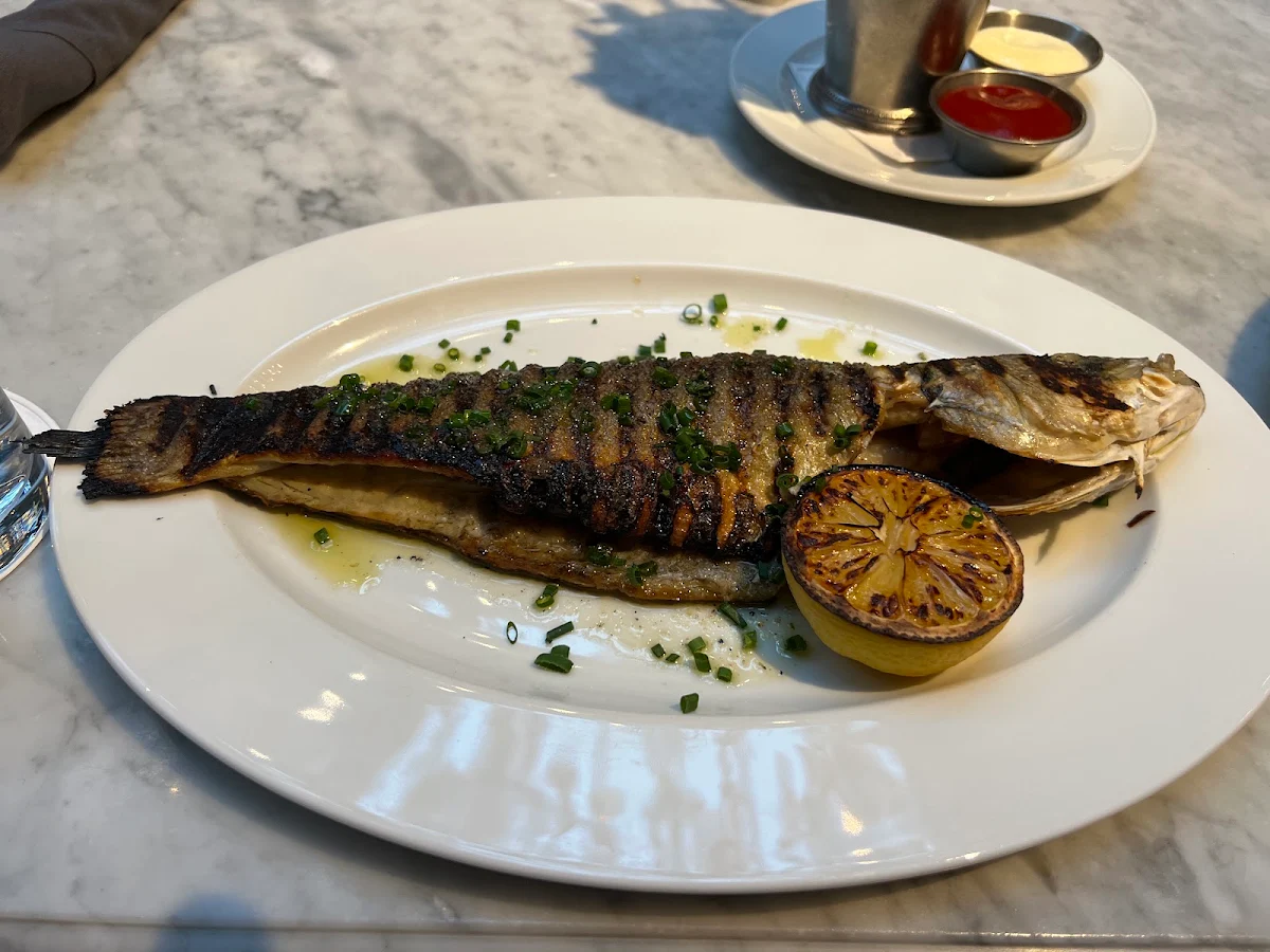Grilled Branzino, RH Courtyard Restaurant at RH Toronto