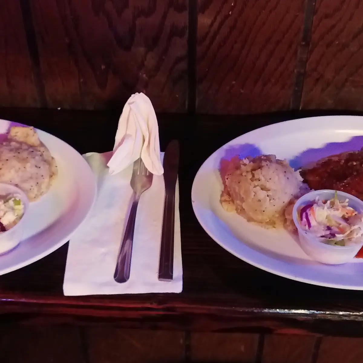 BBQ Ribs N Garlic Mashed Potatoes