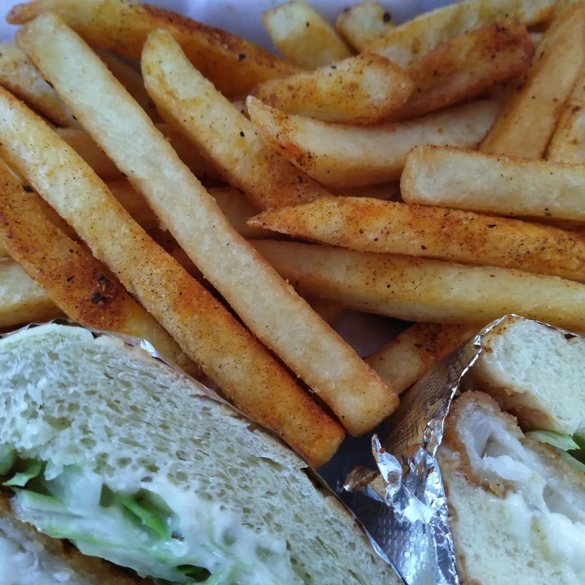 Fish Sandwich and Fries