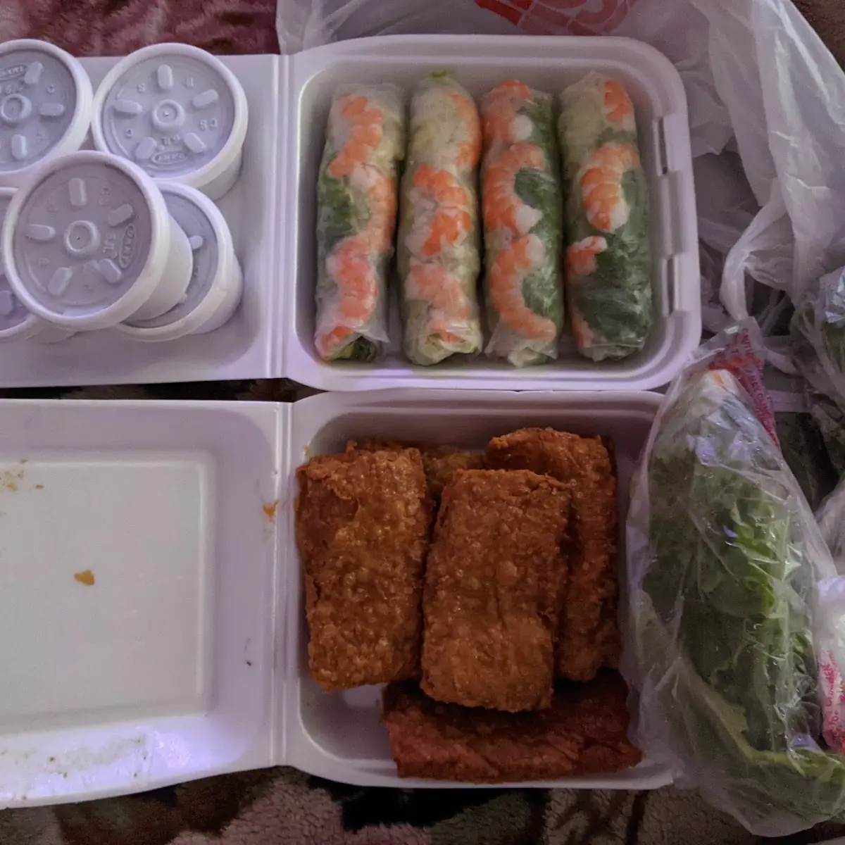 Shrimps Spring Rolls Shrimp Paste Cake