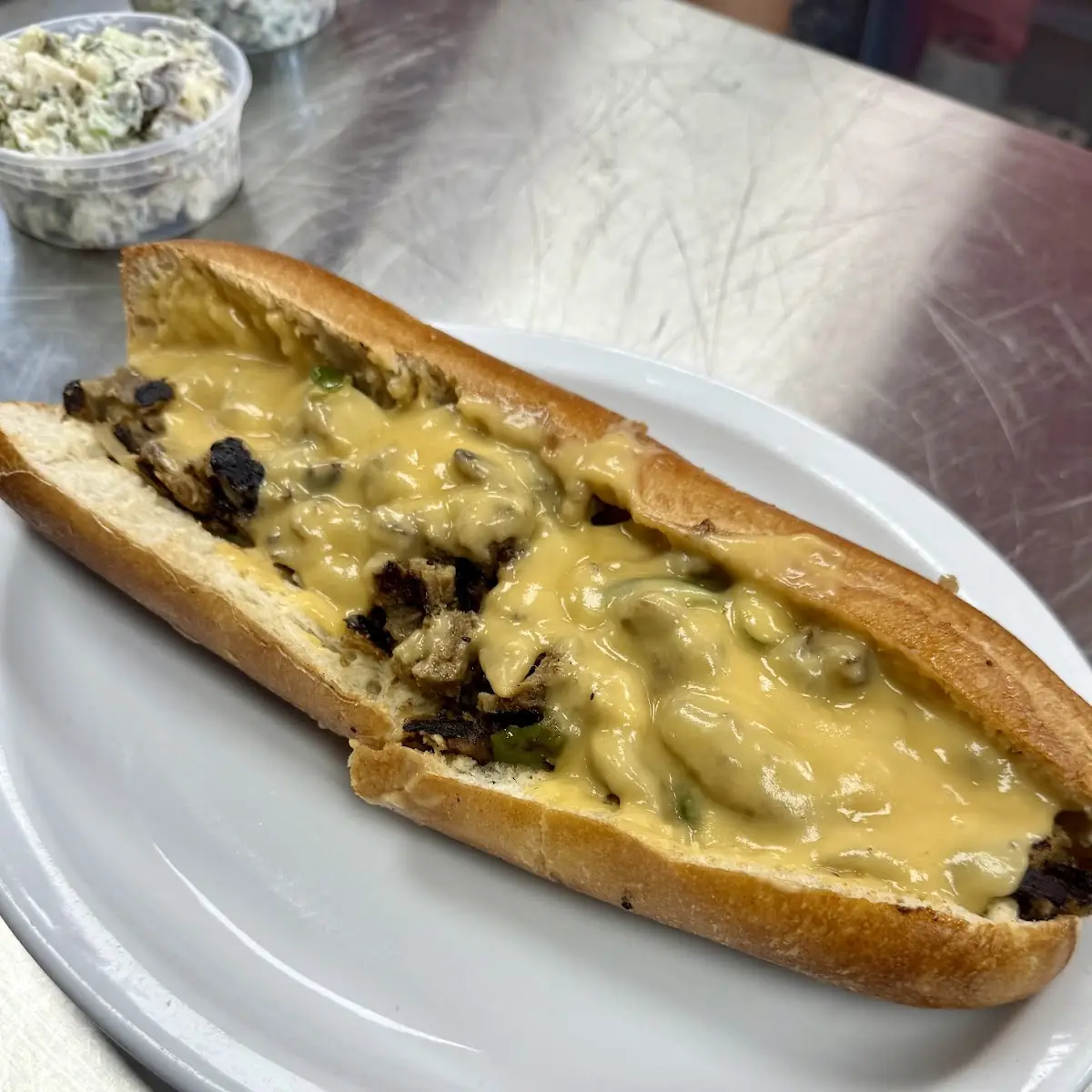 Vegan Philly Cheesesteak Sandwich