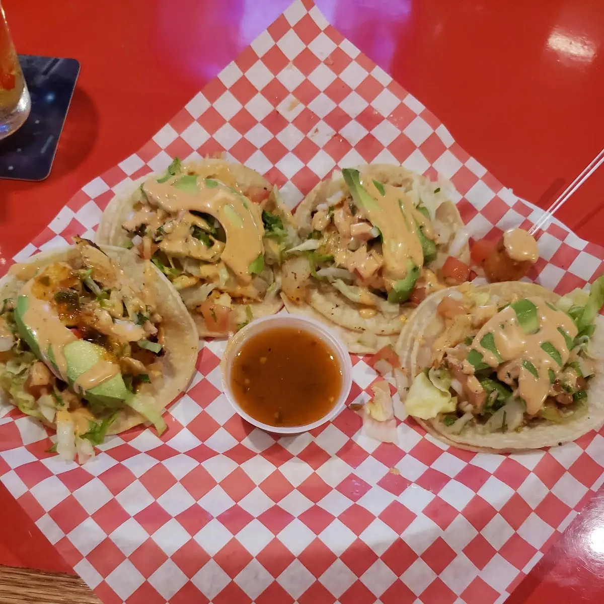 Fish Tacos with Avocado Slices