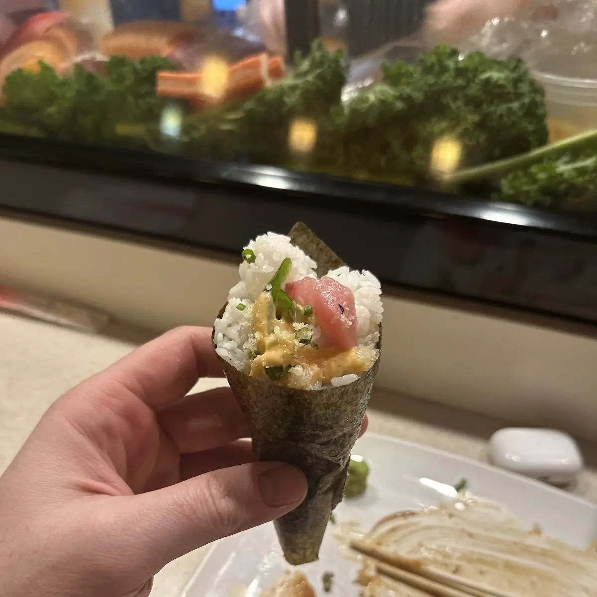 Crispy Tuna Salad Hand Roll