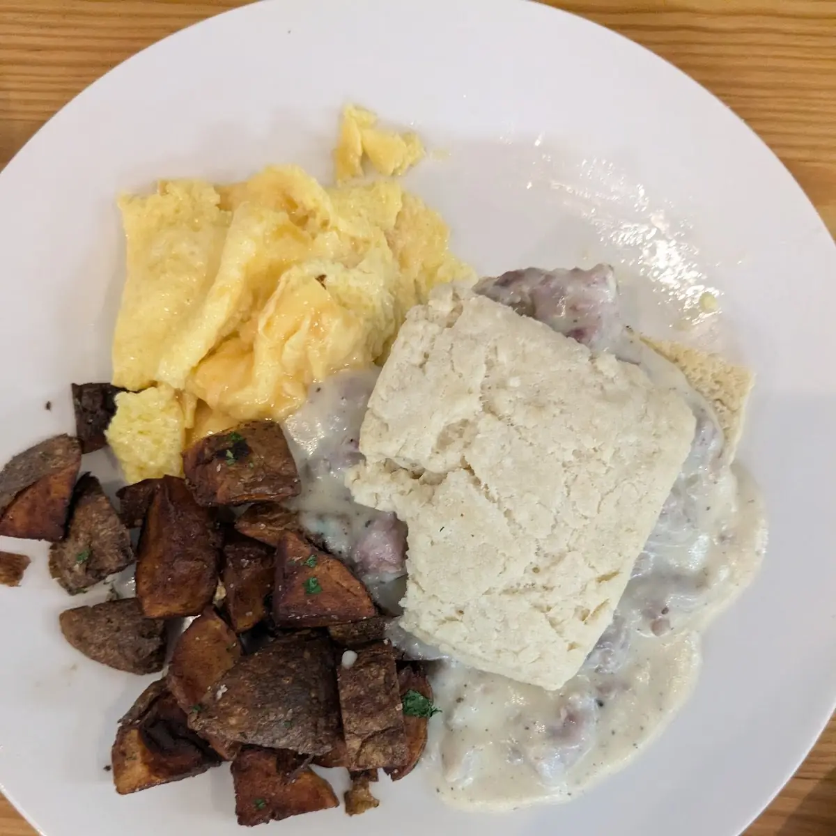 Sausage with Biscuits and Gravy