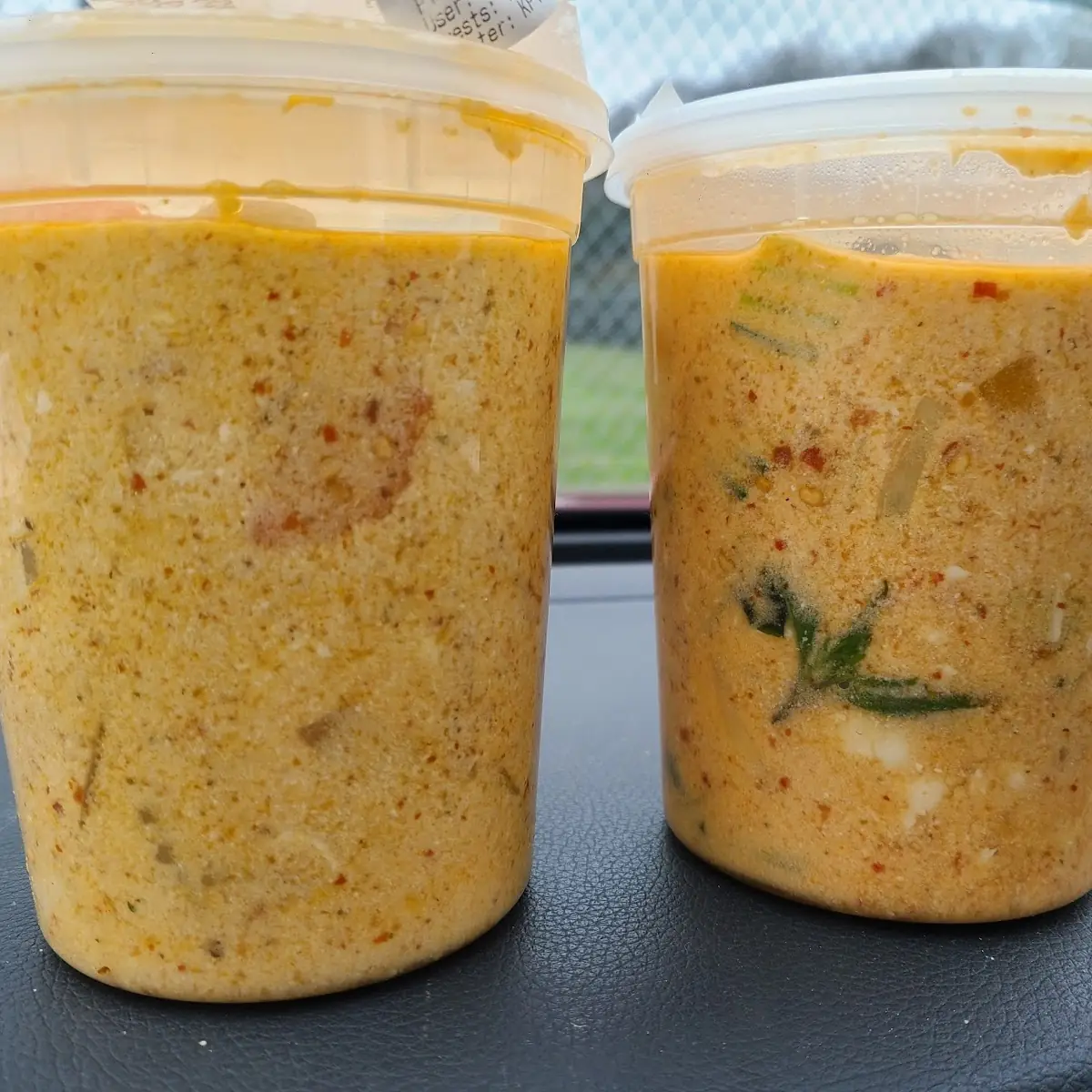 Yellow Curry Left Red Curry Right
