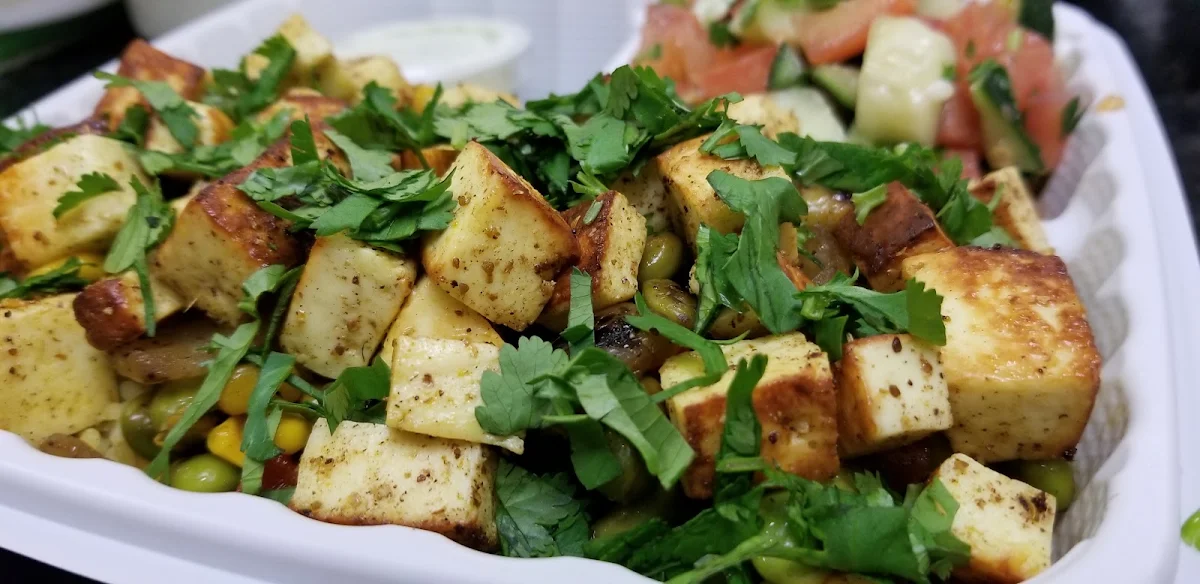 Paneer Shawarma Rice Plate