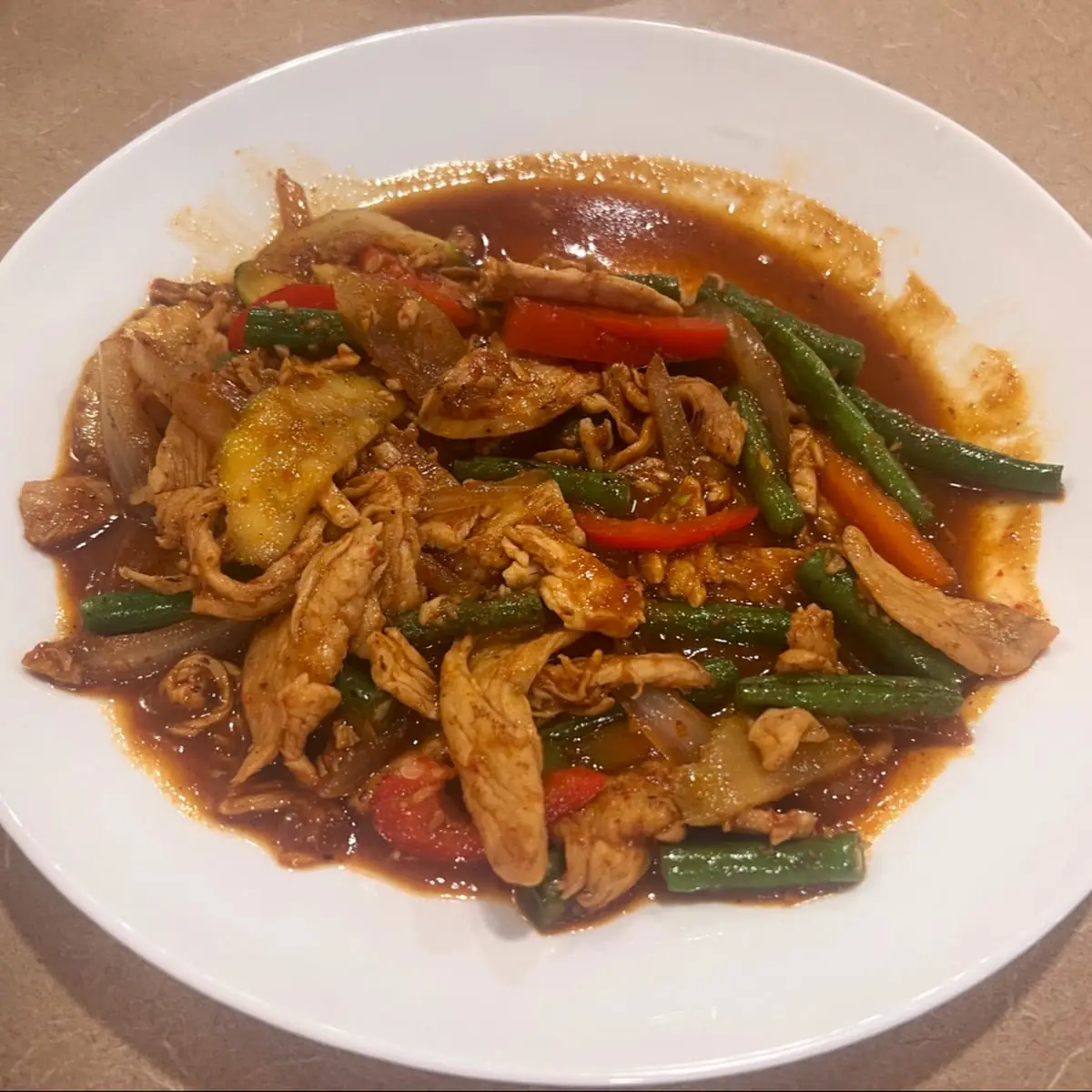 Pad Prik Khing Chicken