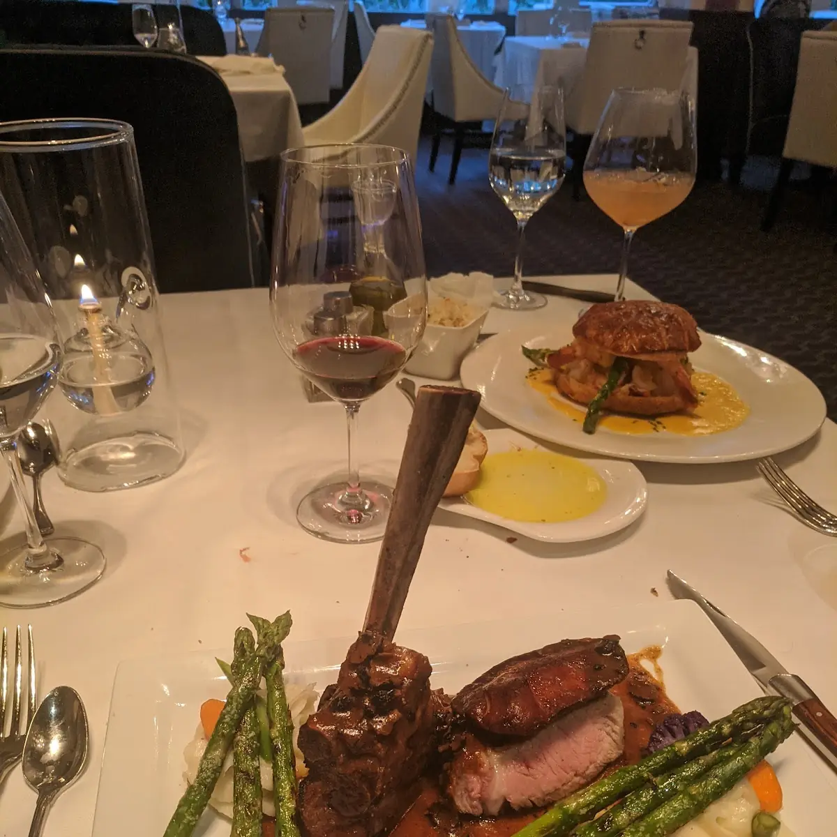 Veal Chop with Foie Gras