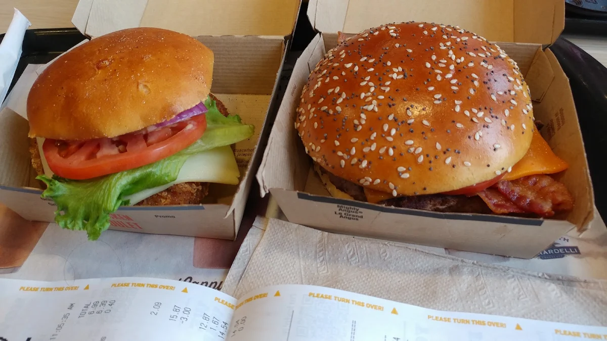 Signature Chicken and Angus Burger