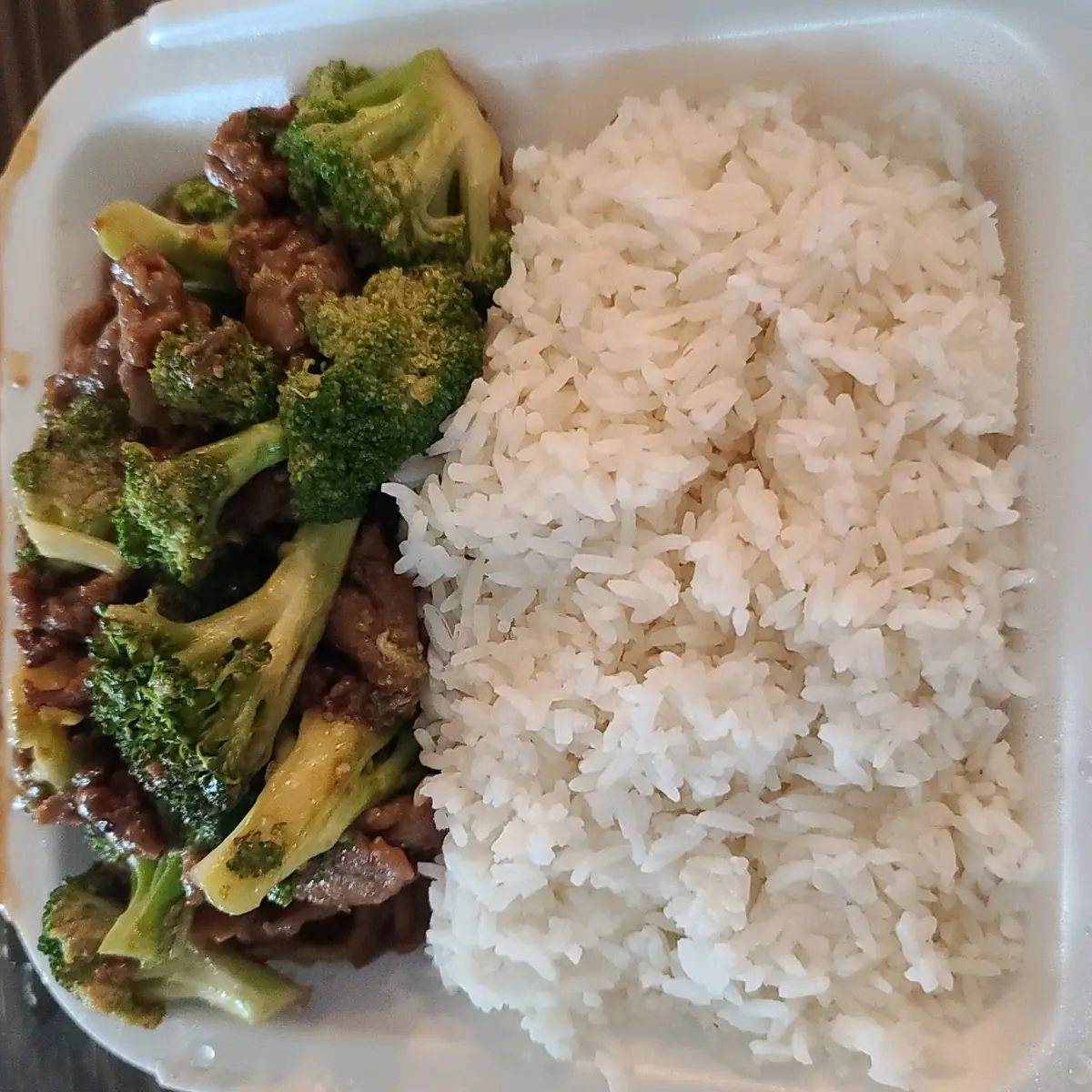 Broccoli Beef with White Rice