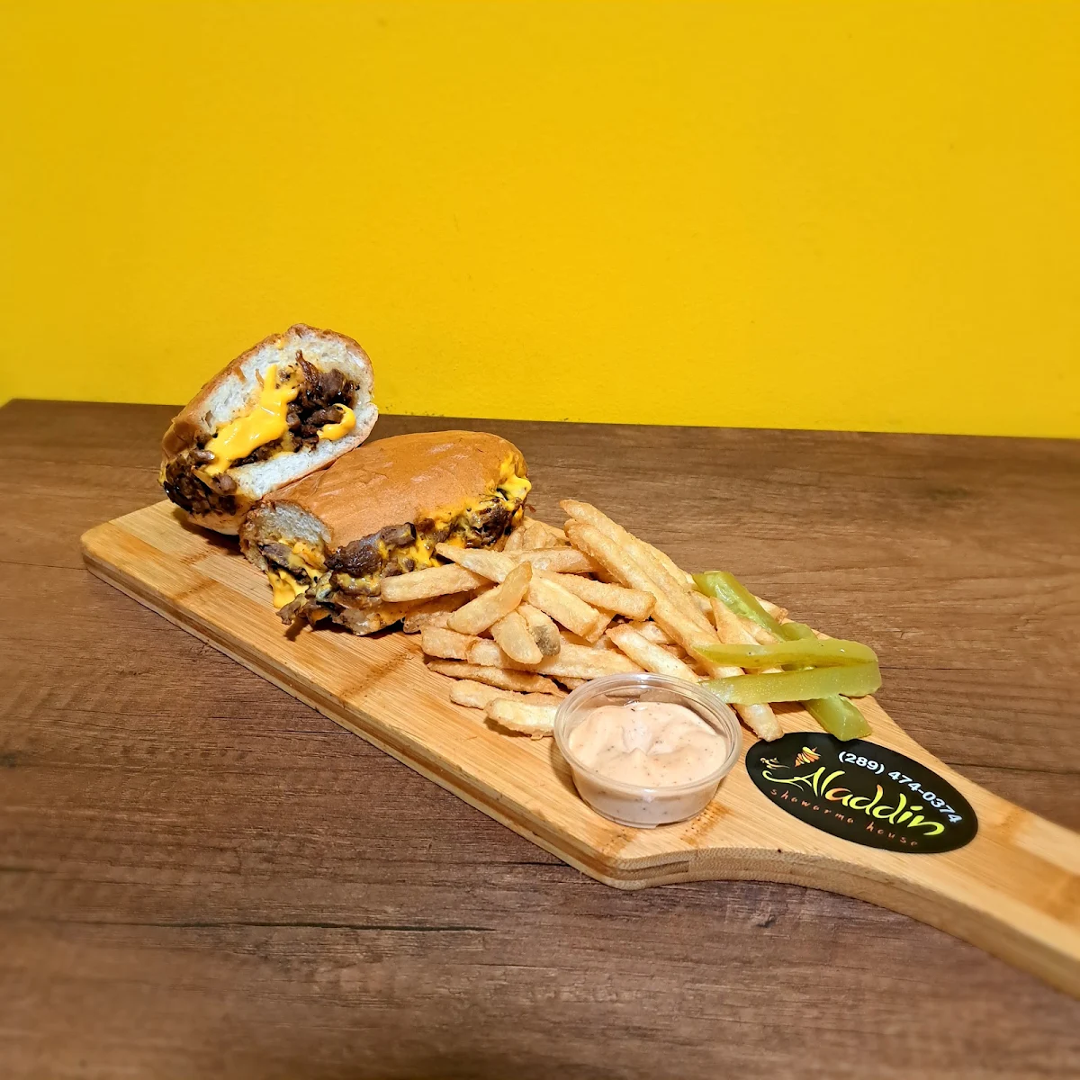 Philly Cheese Shawarma Sandwich