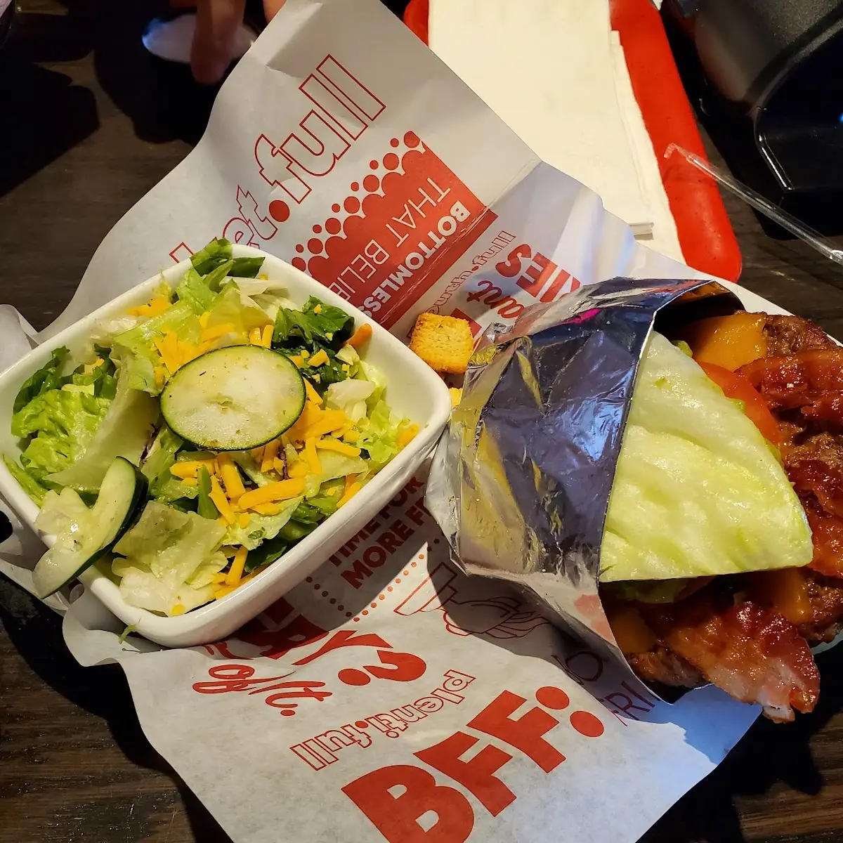 Guacamole Bacon Burger Lettuce Wrap