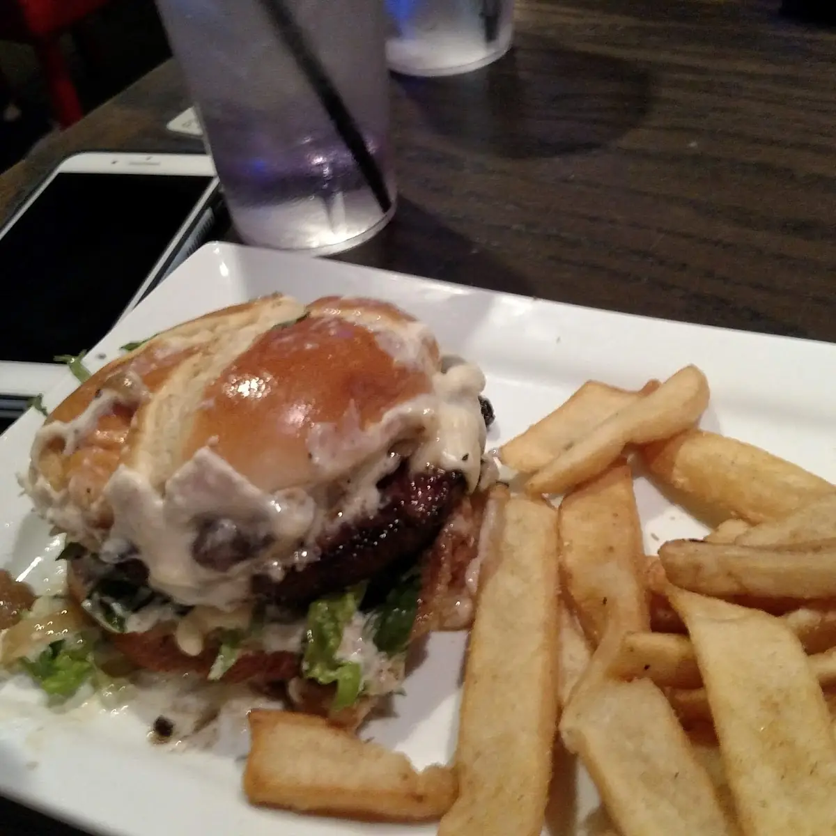 Mushroom Swiss Burger