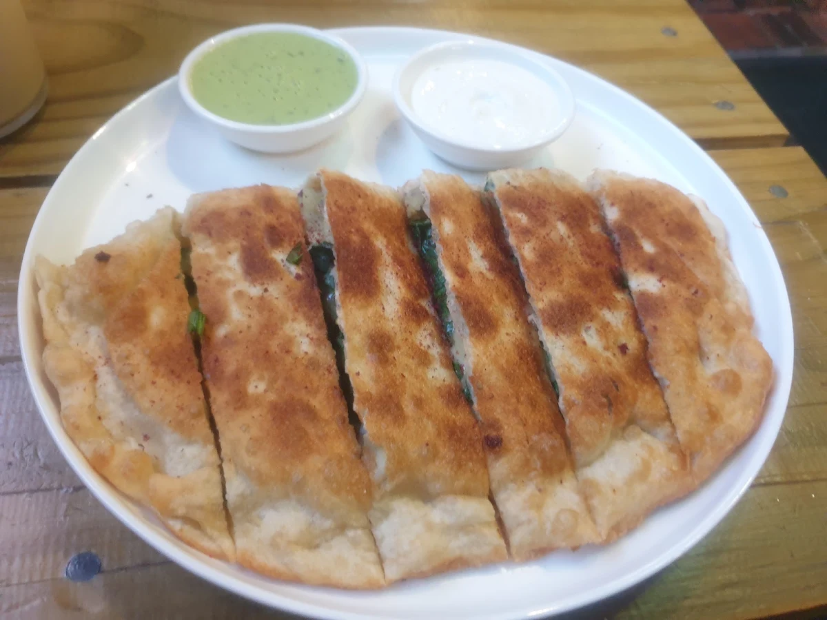 Potato and Spinach Pratha