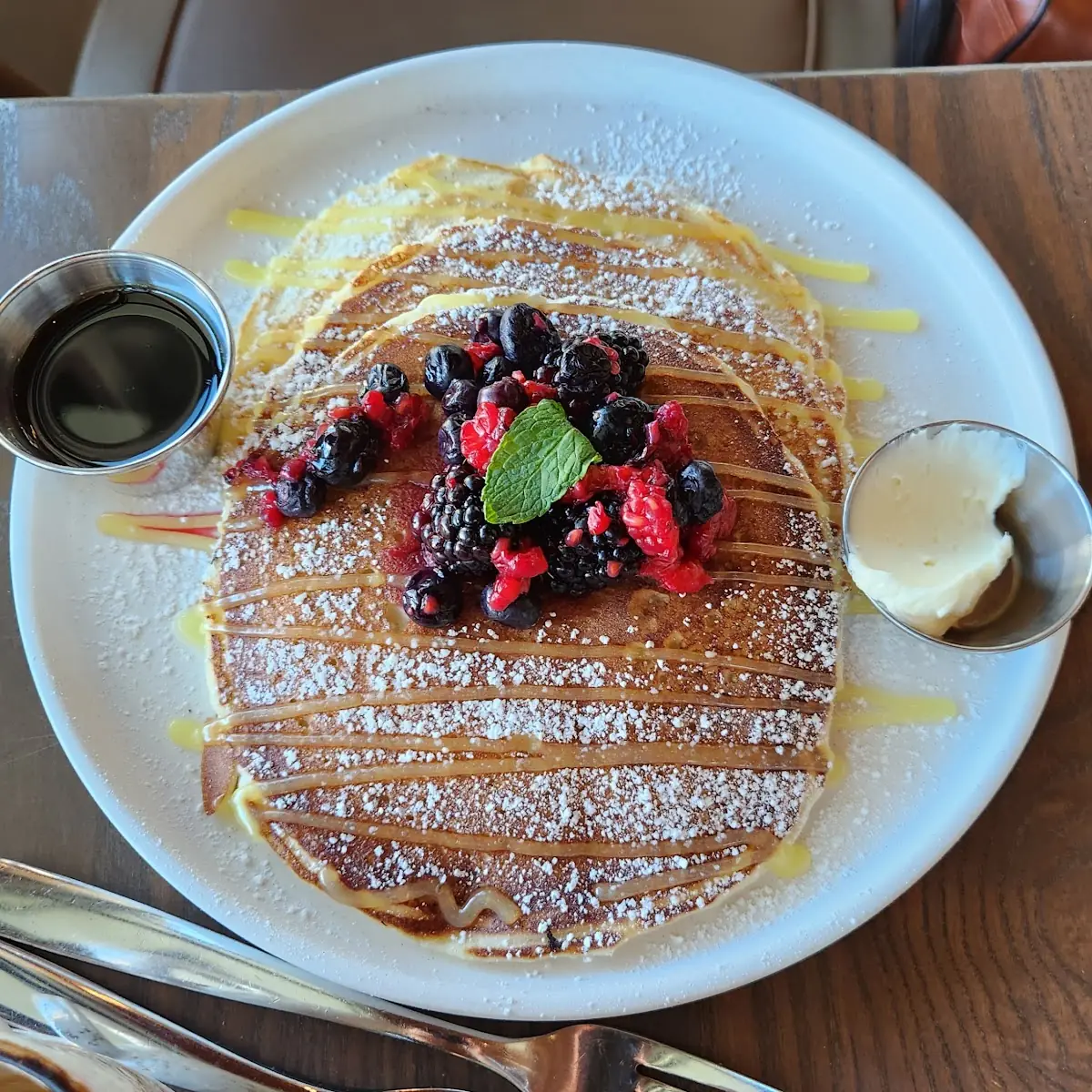 Lemon Marscapone Pancakes