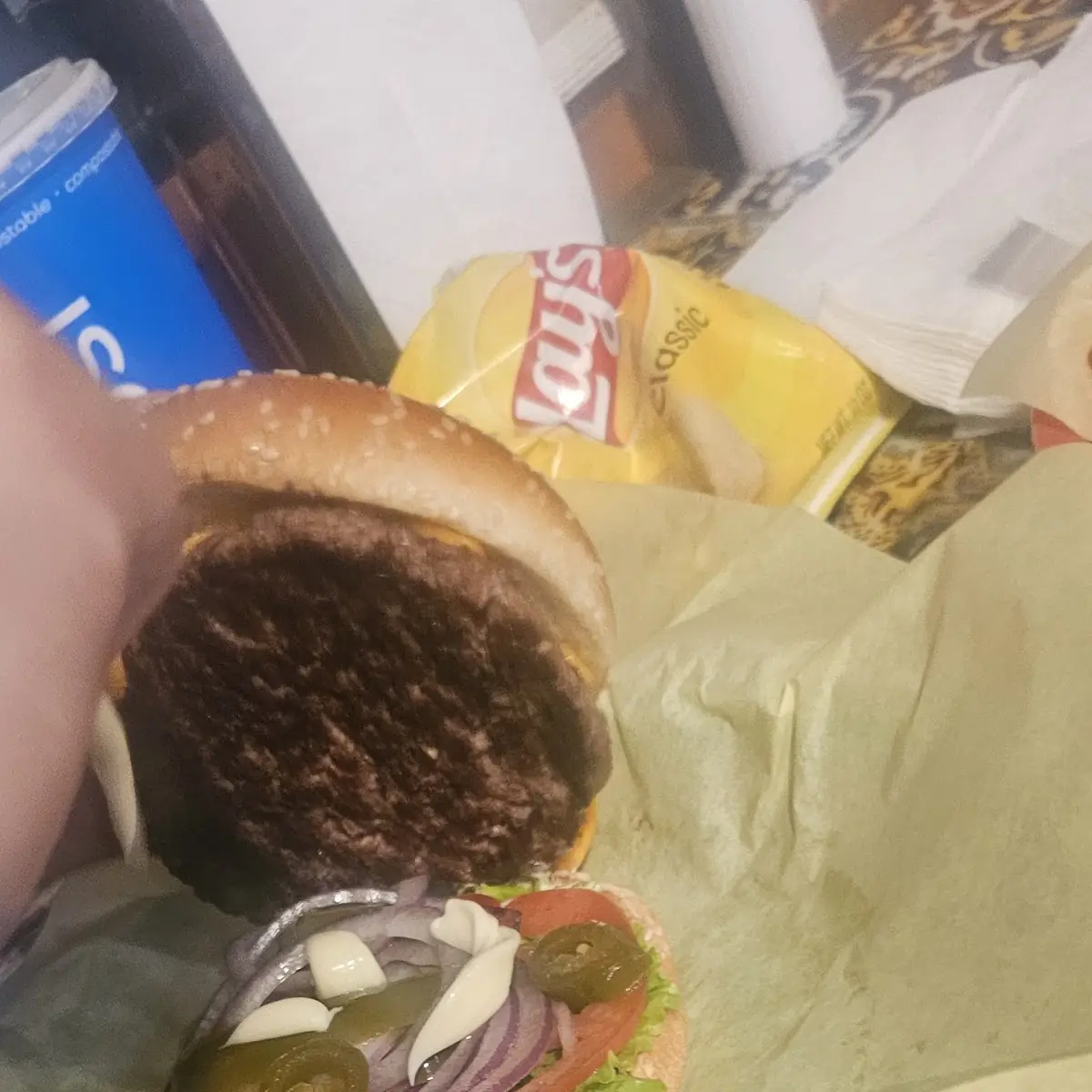 Cheese Burger with Jalapeno