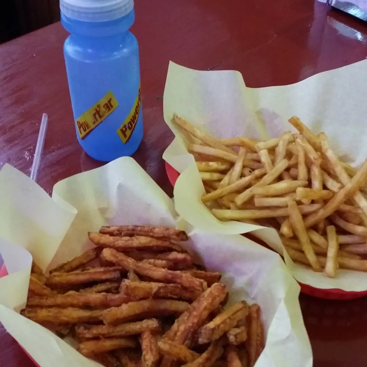 Fries and Sweet Potato Fries